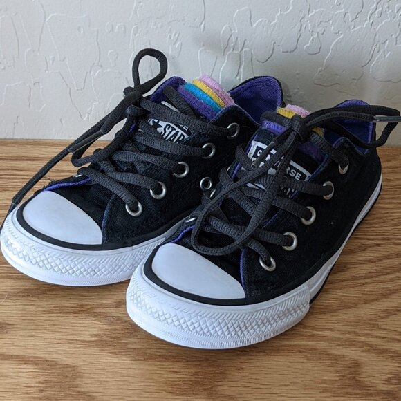 Converse All Star Low Top Rainbow Tongue - Picture 2 of 8